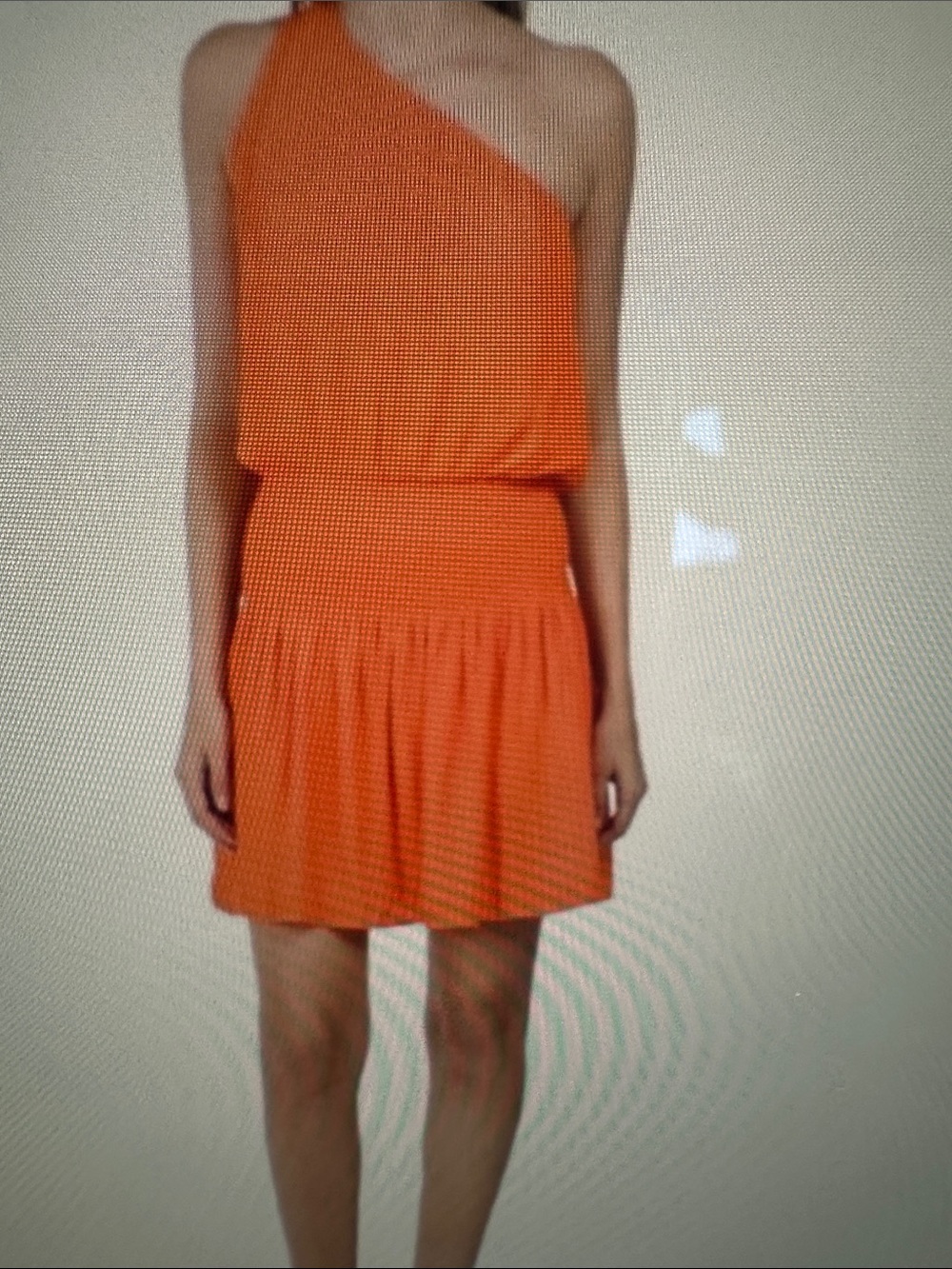 Ramy Brook peach One-Shoulder dress